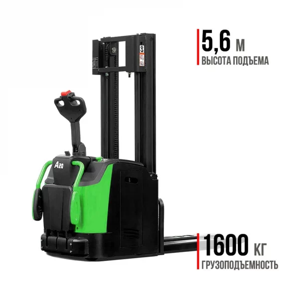 Фото 58 - Штабелер с платформой премиум HC CDD16-AC1S-I.